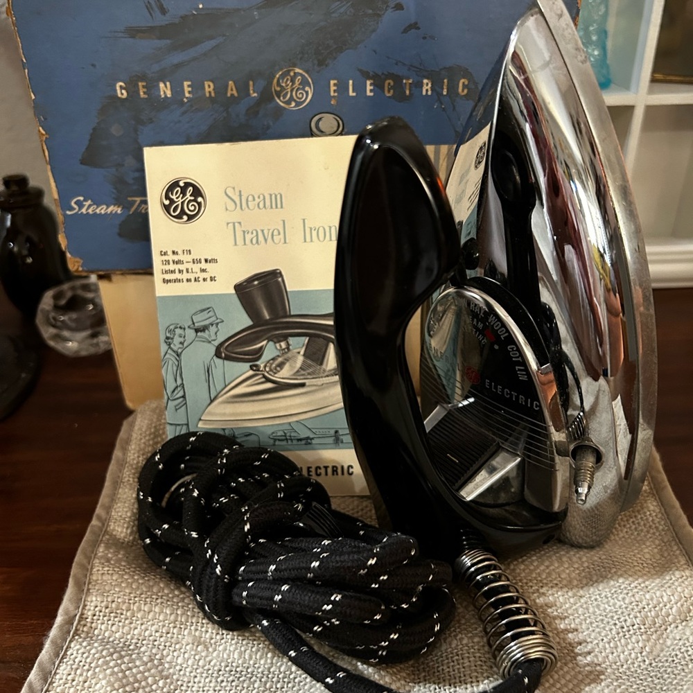 Vintage General Electric Steam Travel Iron
